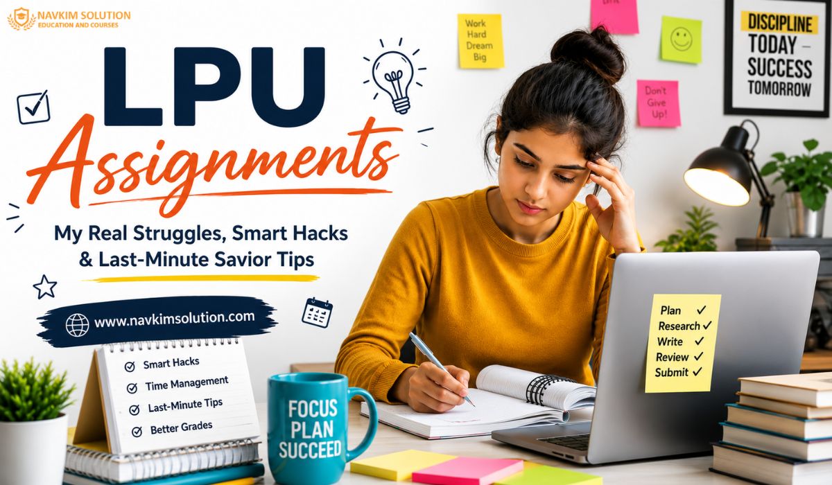 Student following LPU assignment preparation tips to complete university assignments before the deadline