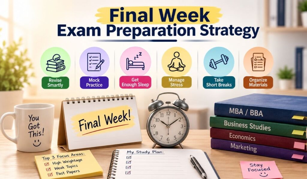Final Week Exam Preparation Strategy Final Week Exam Preparation Strategy